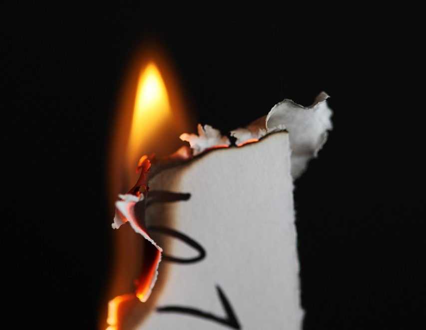 quemar carta