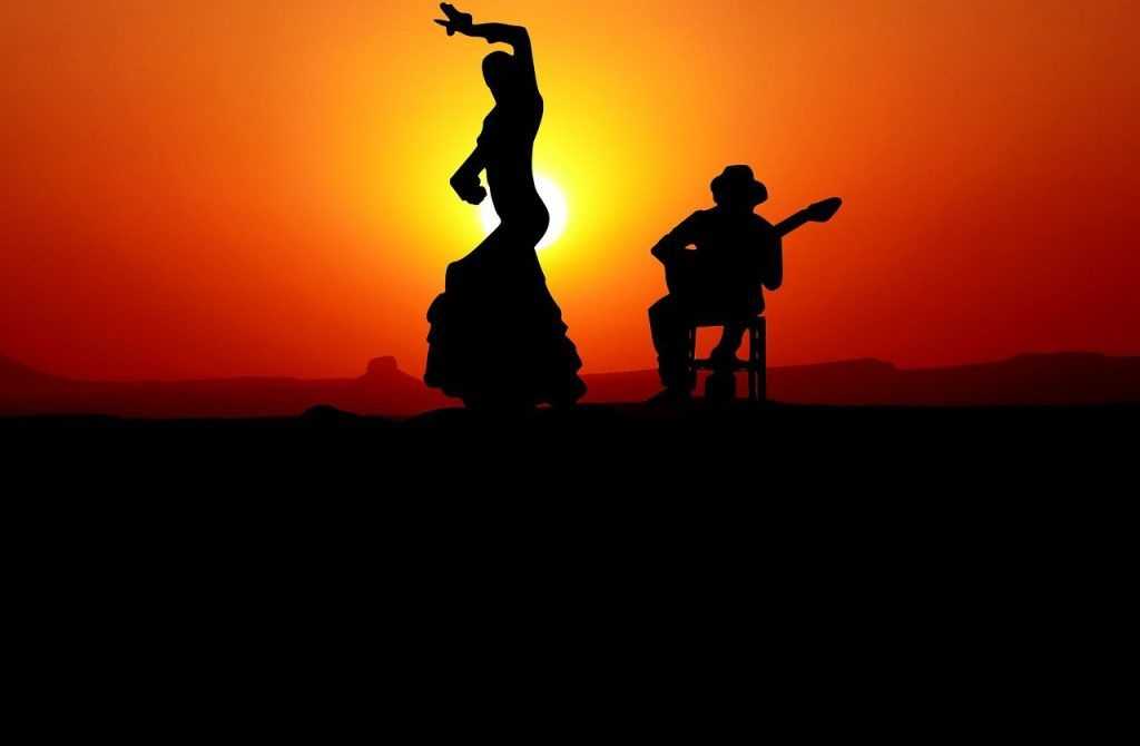 bailaora y guitarrista